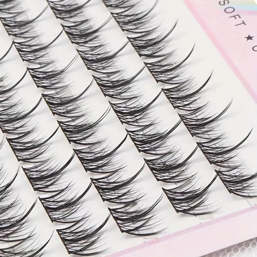 Faux cils à 10 rangées : oreille de blé épaisse naturelle, 10-13 mm, neufs, doux, étendus, pour dattes quotidiennes, maquillage professionnel, été