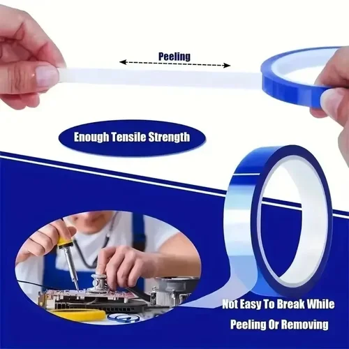 Imagen 2 del producto ZEXEF 33M Cinta térmica azul Cinta resistente al calor por sublimación Cinta resistente al calor Cinta de poliimida para impresoras electrónicas 3D