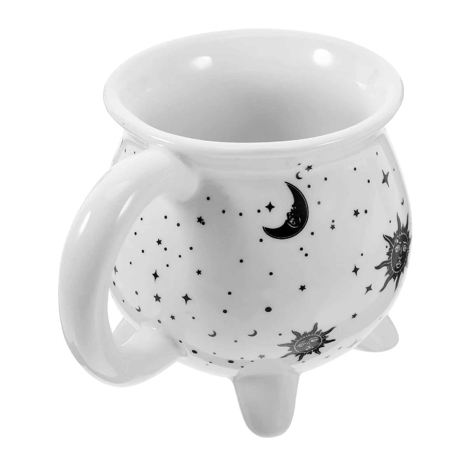 

Ceramic Coffee Mug Cup Witch Themed Wide Mouth Comfortable Handle for Home Restaurant Bar Halloween Decor Gift