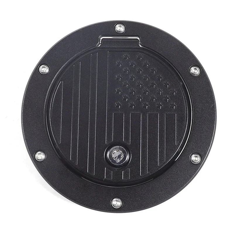 For Toyota Tundra 2007-2021 Car Oil Fuel Tank Cap With Key Lock Cover Stickers Aluminum alloy Exterior accessories