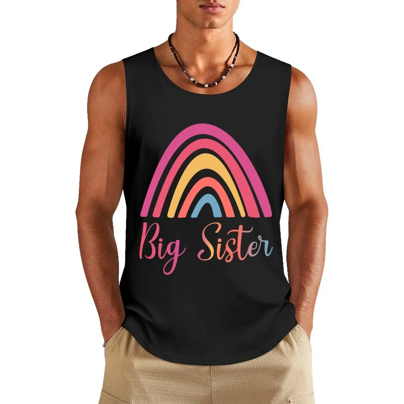 

Big Sister (pinks) Tank Top Bodybuilding shirt men clothings sports clothes for men mens designer clothes