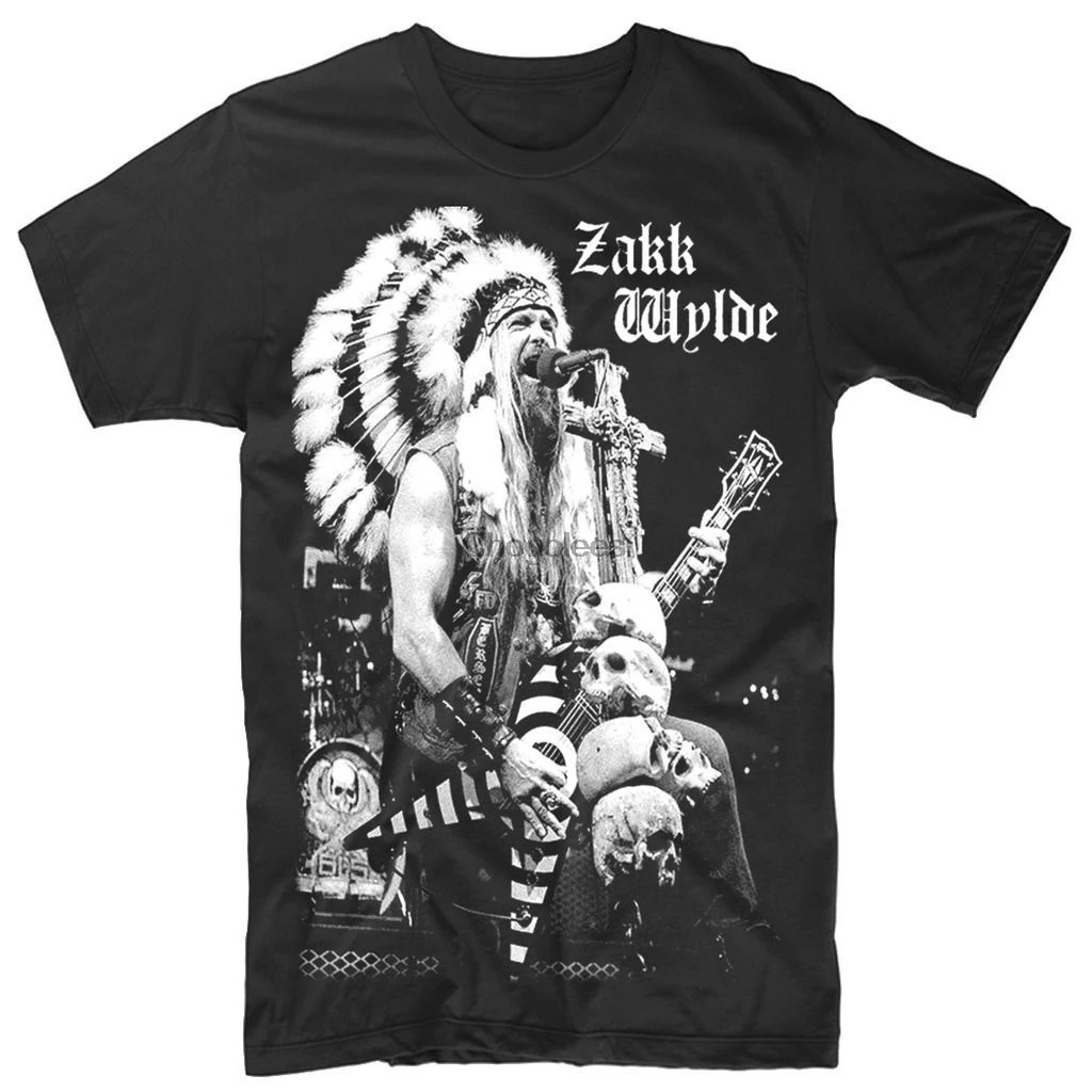 2019 Best Zakk Wylde King Guitar Black Design Men T-Shirt