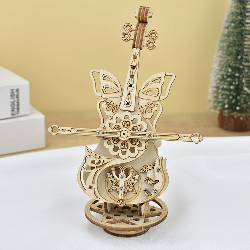 Small Manufacturers Wholesale Music Box Machine Handmade Wooden Educational Toys Based on Physics Principles