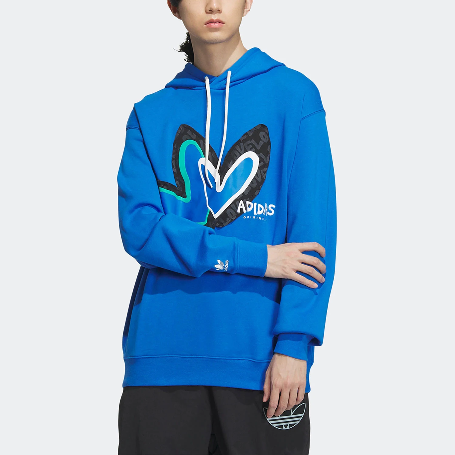 

Мужская модная дышащая толстовка с капюшоном Adidas Originals Trefoil IK8650