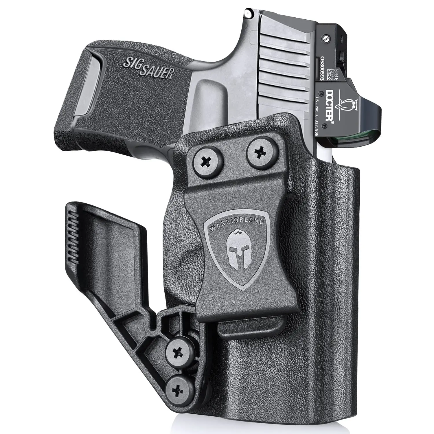 For Sig P365 / P365X / P365 SAS Pistol Holster IWB Kydex Holster,Inside Waistband with Claw Optic Cut,Click Sound,Right Hand