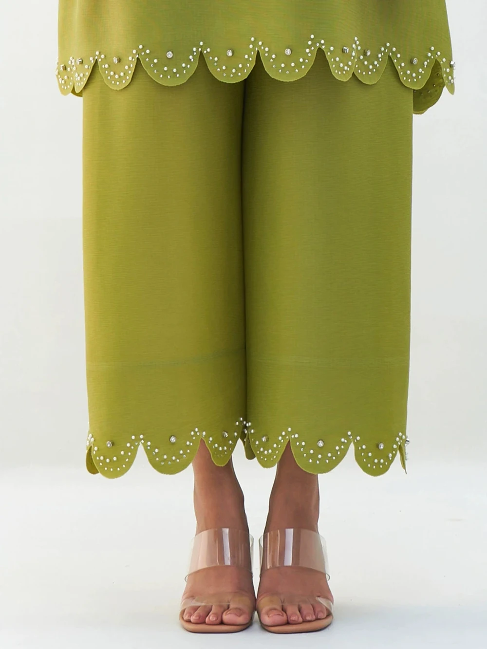 플러스 사이즈 여성용 투피스 상의, 루즈핏 크롭 팬츠, 플리츠 슬리밍 슈트, 아프리카 및 유럽 스타일-GZXX1018