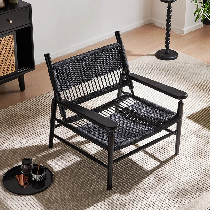 Hotel balcony rope sofa chair