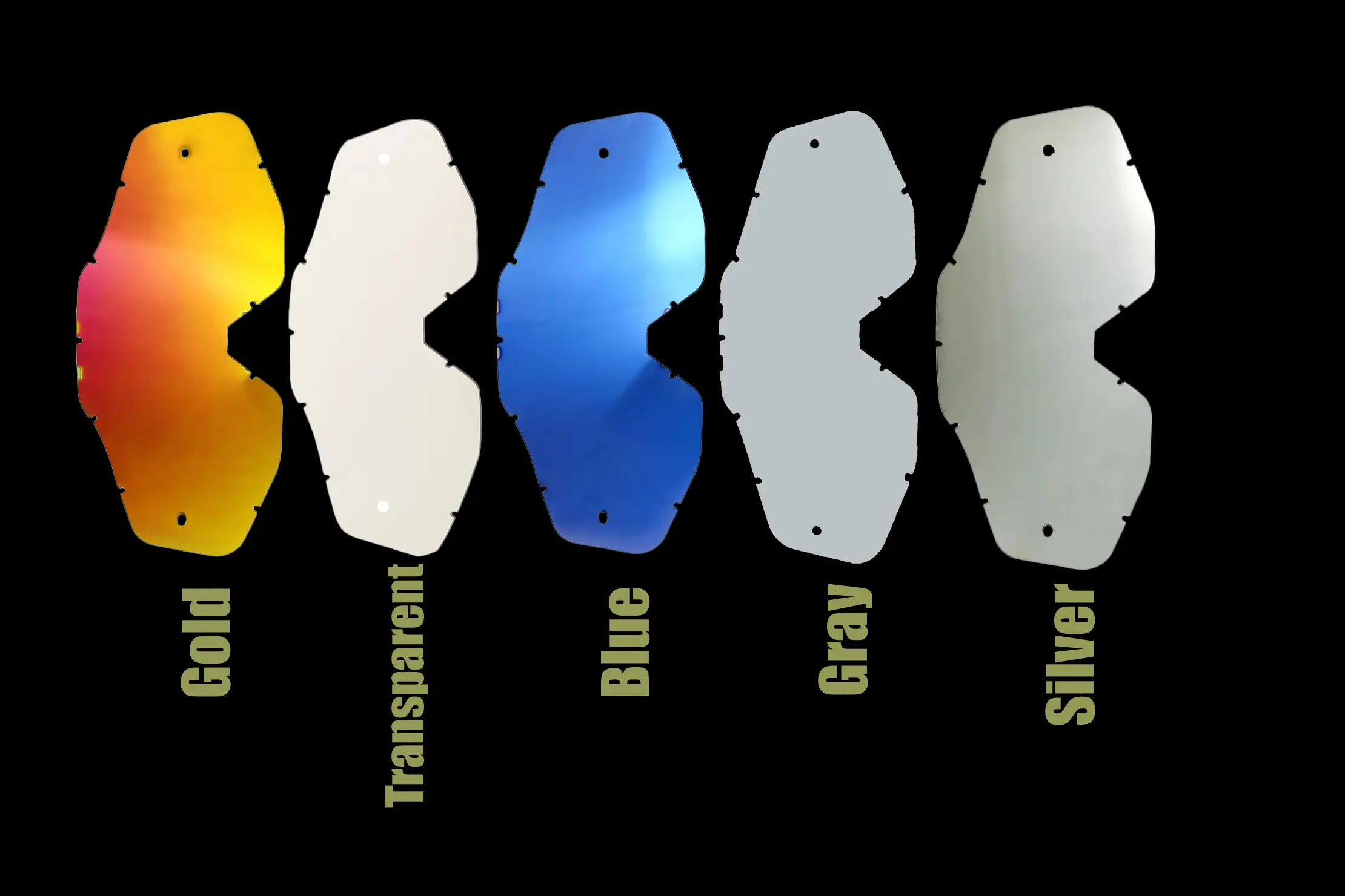 

Motorcycle Sunglasses Lens for 100% 100 Percent Goggles of Outdoor Sport Motocross Dirtbike Multi-Colors Lens Helment Accessory