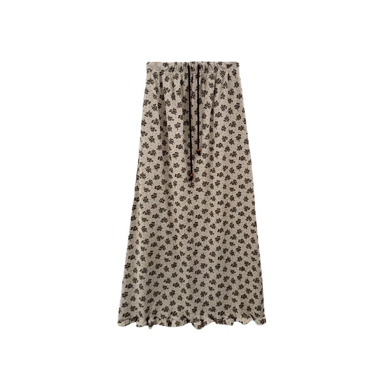 Estate 2025 Dongda Gate rotondo Ne Pieghettato ort Sve irt Cravatta floreale Vita f Gonna Set di abbigliamento sportivo casual per donna