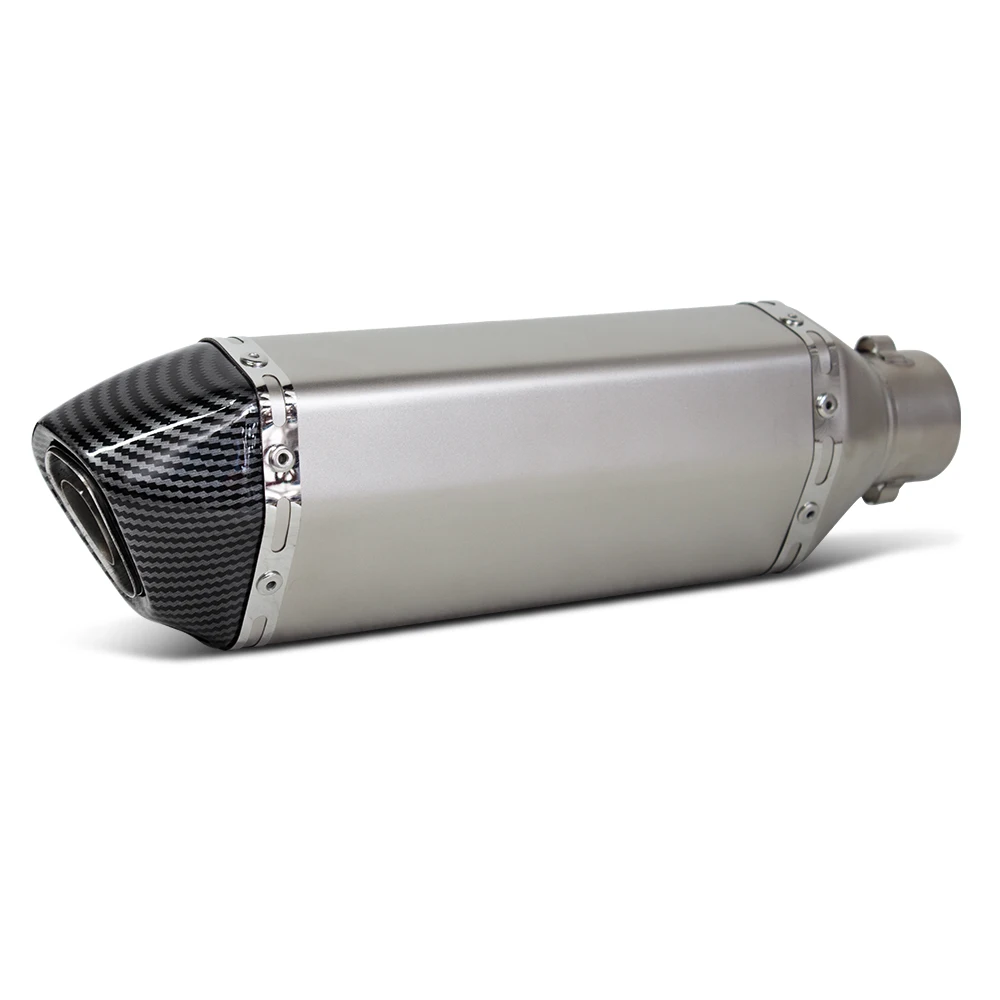 

STLF 51MM Universal Motorcycle Exhaust Tail Pipe Muffler Racing Line Ak Escape Moto for R15 Gsxr150 FZ6 Mt07 Gsxs125 CB30