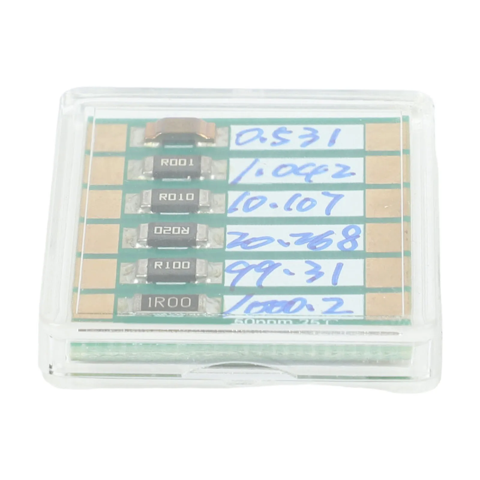 Four-Terminal Standard Resistor Board for Multimeter Calibration with Six Fixed Resistance Points for QA Procedures