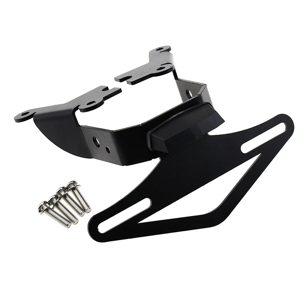 SV650 オートバイ LED ライト リア ナンバー プレート ブラケット、リア テール ライト ナンバー プレート フレーム アクセサリーに適しています。