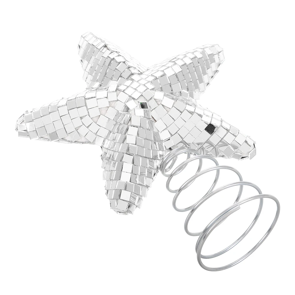 

Reflective Tree Topper 20Cm 3D Ornament 70S Disco Ball Xmas Party Holiday Decoration 3D Christmas