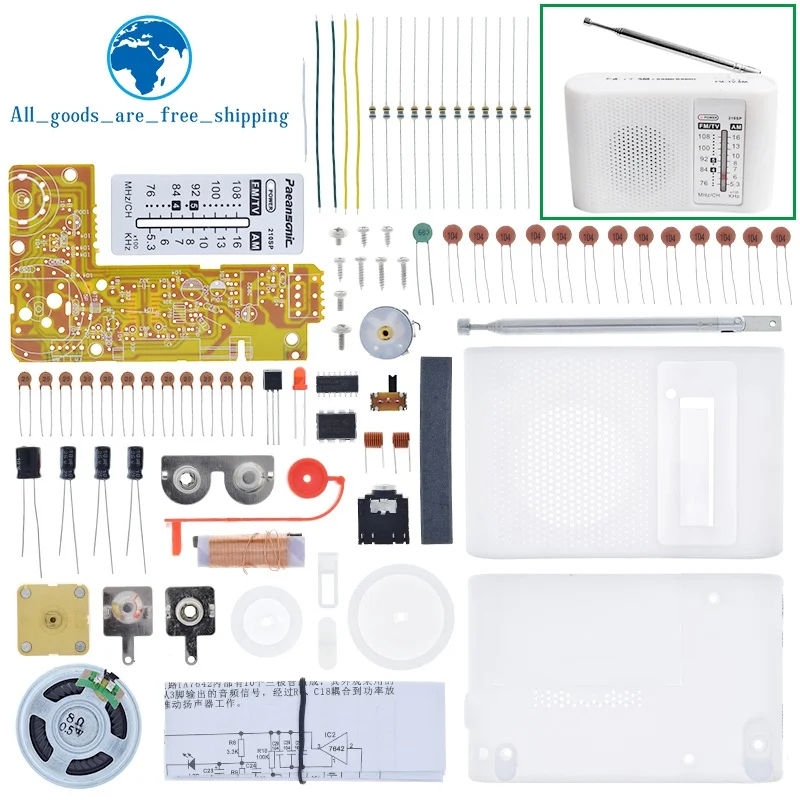 TZT 1set AM / FM stereo AM radio kit / DIY CF210SP electronic production suite For Arduino