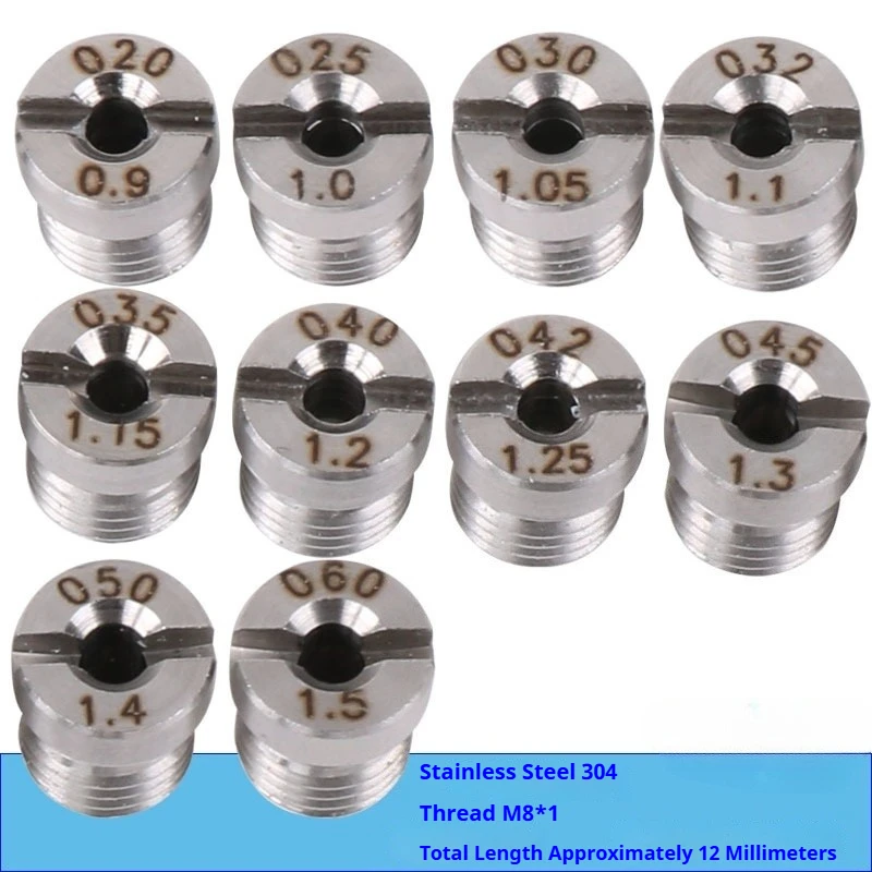 Car Wash Accessories Stainless Steel Spray Core for High Pressure Washer Foam Cannon Orifice Nozzle Spray Core of Foam Lance