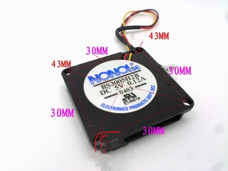 

Бесплатная доставка, оригинальный ультратонкий вентилятор 3505 3,5 см 5 В 0,12 А BS3005M2B, вентилятор для ноутбука