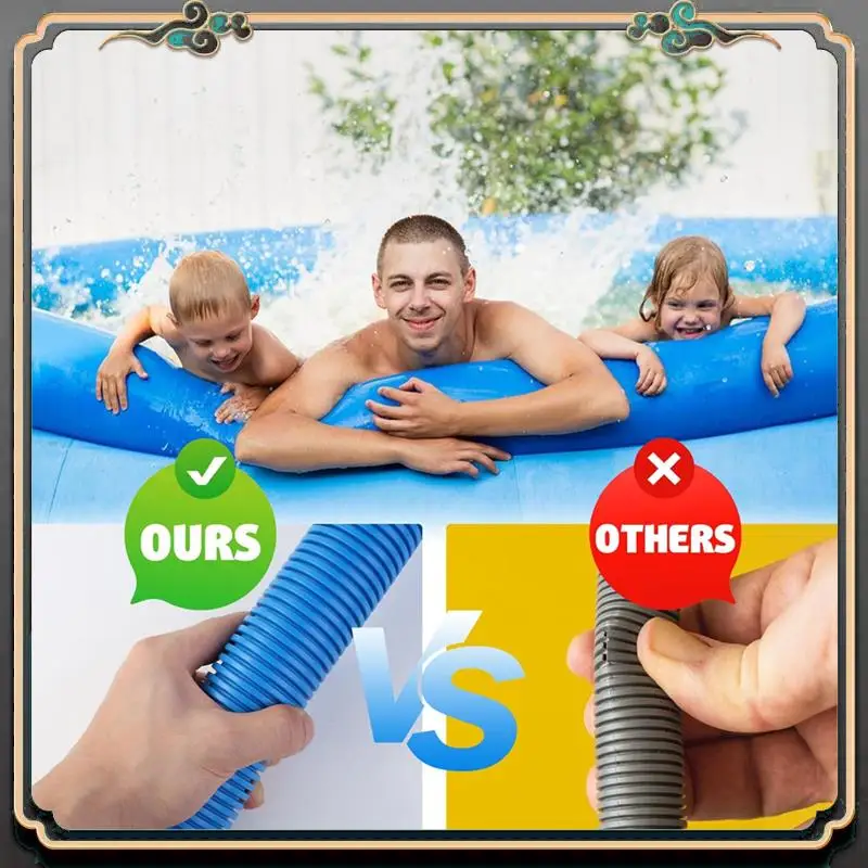 

2 Pcs 1.5 Inches 59 Inches Long Pool Pump Hoses With Adapters For Above Ground Pools Accessories