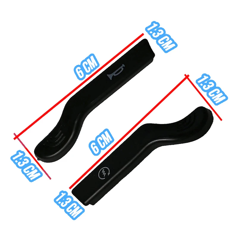 1 زوج العالمي للدراجات النارية تعديل بدء التبديل زر القرن التبديل موسع تمديد مفاتيح المطاط زر القرن التبديل #3