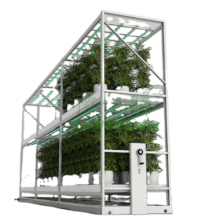 Ebb Flow Bench ABS Plastic Tray Rolling Table Mircogreen Grow Racks With Flood Tray