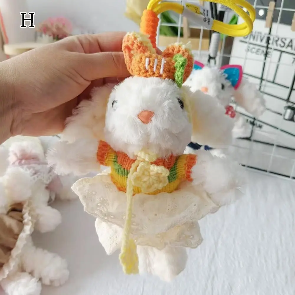 Nowy Pluszowy Królik Zawieszka Lalka Kreskówkowa Kokarda Brelok Lalka Uszy Lop Wypchana Wisząca Dekoracja Prezenty