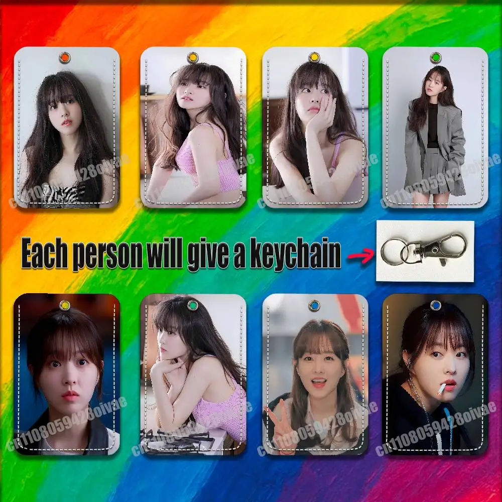 

P-Park Bo young Boyoung For ID Clips Credit Bank Access Water Card Holder Cover Decoration Bag Key Keychain
