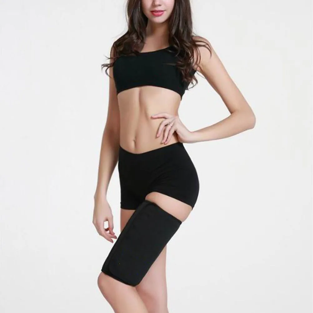

Thigh Slimmer B Compression Wrap Sauna Leg Compression Thigh Wrap Belt Stretch Fitness Gear Leggings