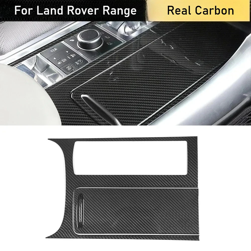 

For Land Rover Real Carbon Fiber 2014-2017 Range Rover Sport Center Console Panel Cover Trim Sticker Accessories modification