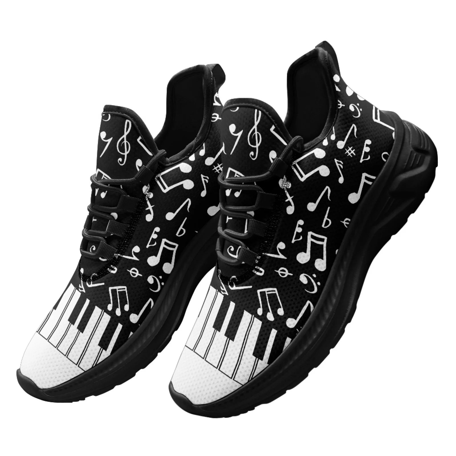 PENSTROLL Musical Note Casual Athletic Footwear Running Shoes for Men for Mens, Breathable Relaxed Fit Walking Shoes
