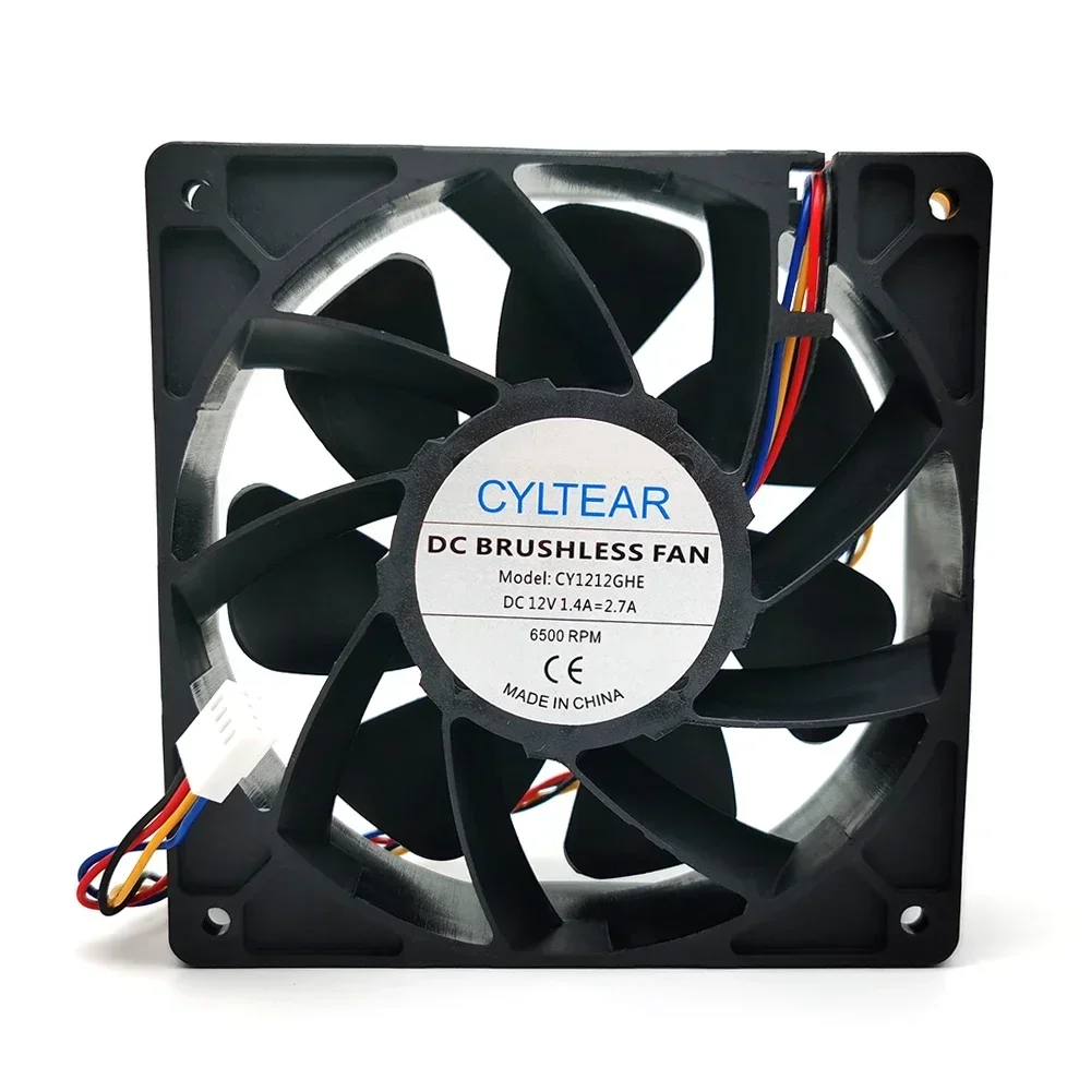 

+Новый 12 см для CY1212GHE 6000 об/мин 120*120*38 мм 4-проводной 12 В 1,4 А 2,7 А