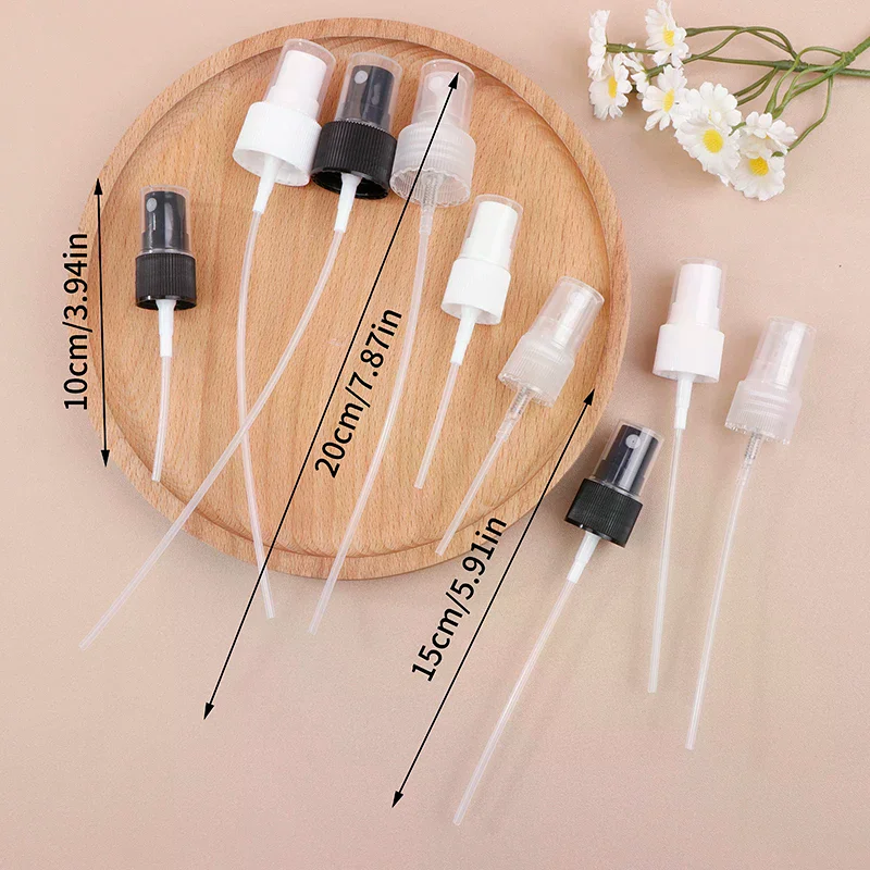 10 pz Bottiglia Spray Portatile Top Pompa Ugello di Profumo Nebbia Fine Spruzzatore Testa di Ricambio Riutilizzabile Essenziale 18/20/24mm