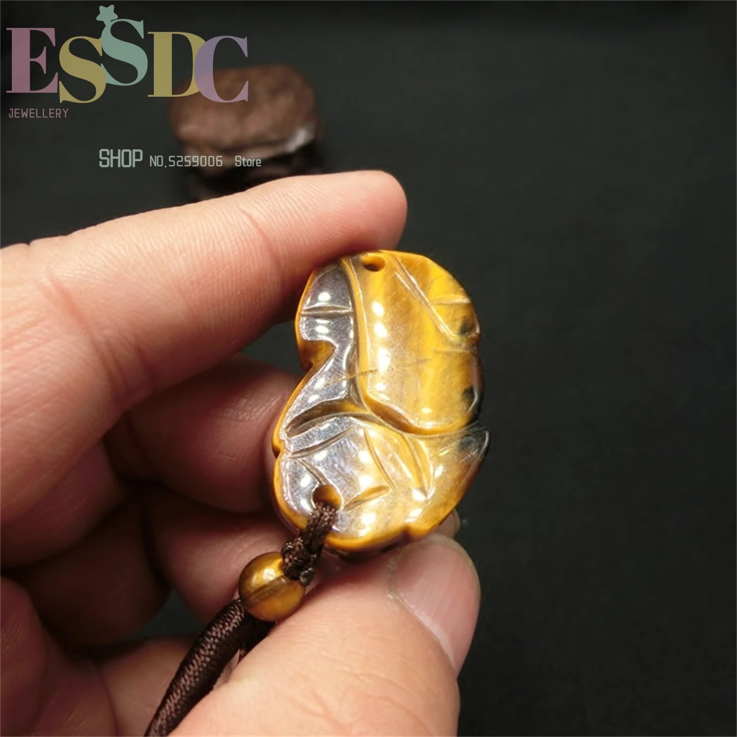 Natural Yellow Tiger Eye Stone Domineering 3 Money Pixiu Pendant KeyChain Necklace Men Women Couple Bracelet Gift Amulet Jewelry