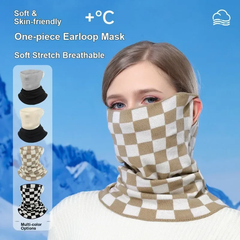 Autumn and Winter Thermal Mask Outdoor Sports Multi-functional Cycling Mask Cold-proof Hanging Ear Scarf Neck Protection Scarf