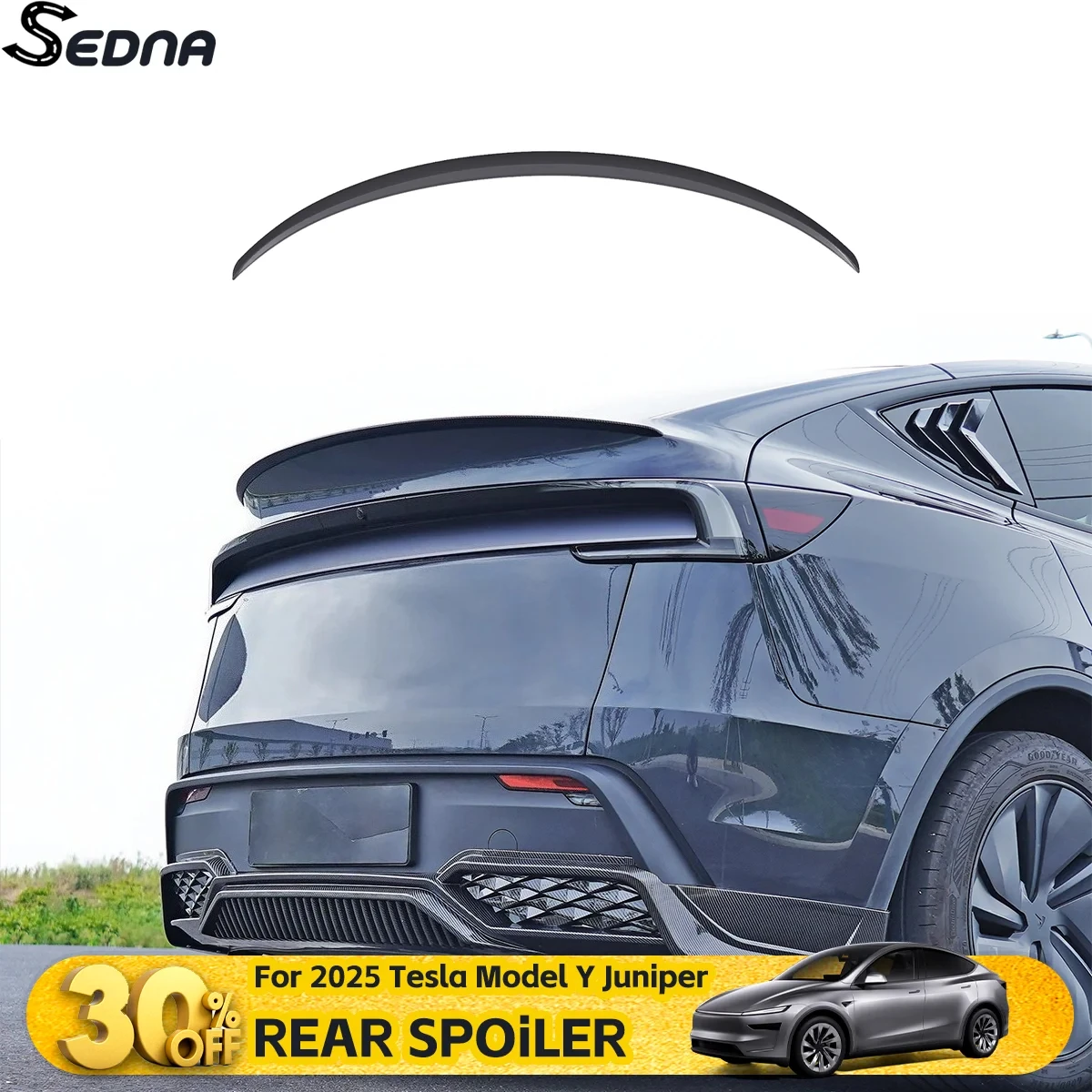 

Задний спойлер-антикрыло на крышку багажника для Tesla Model Y Juniper 2025 года, автоспойлеры, обвесы, тюнинг, внешние детали и аксессуары для автомобиля