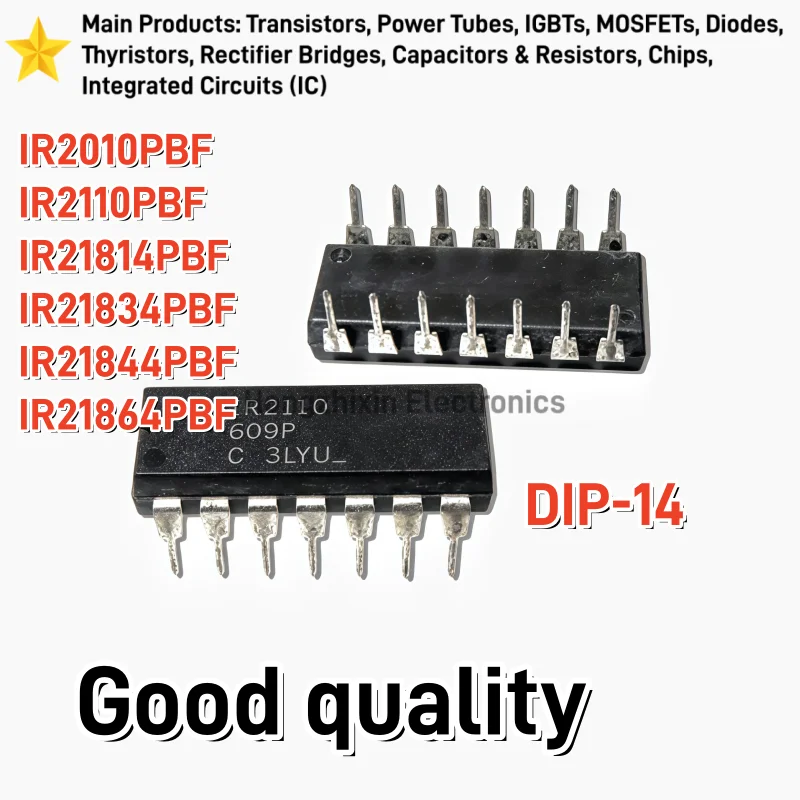10PCS NEW IR2010 IR2110 IR21814 IR21834 IR21844 IR21864 DIP Straight-insert high and low-side bridge driver IC