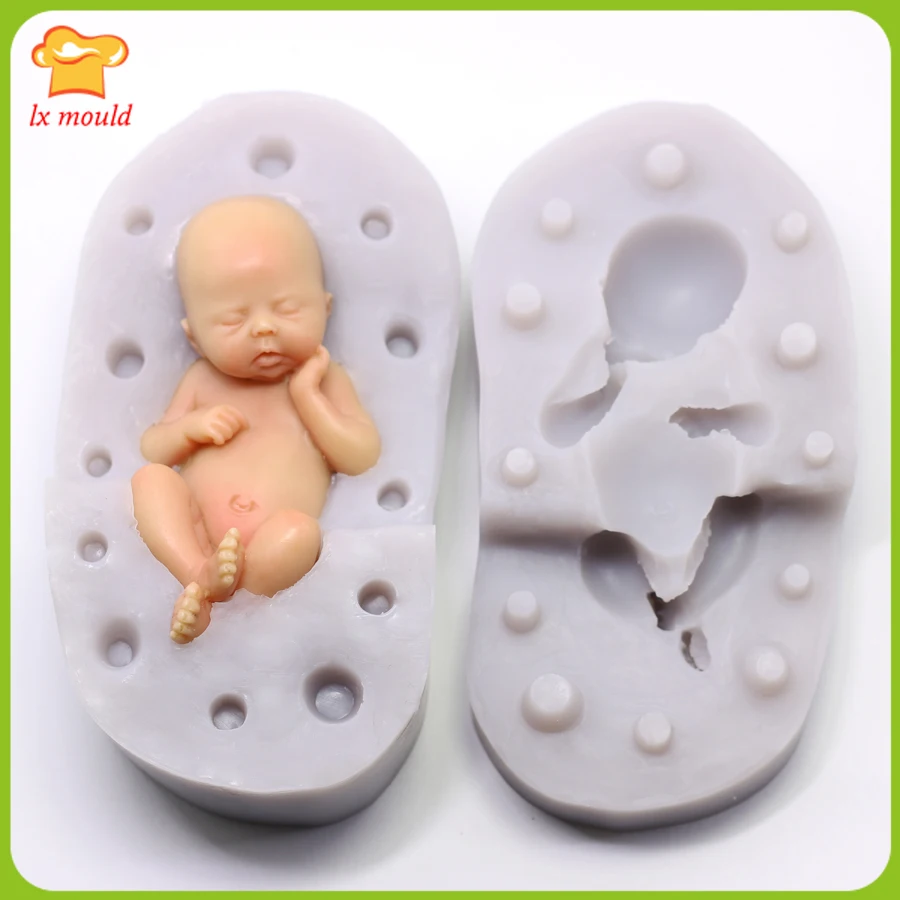 LXYY Silicone Molds for Cake Decoration 3D Baby Mold Yin Newborn Baby Chocolate Fondant Dry Paste DIY Tools Handmade
