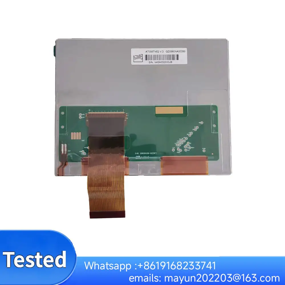 5.6 Inch AT056TN52 V.3 / V3 640×480 TFT LCD Display Screen Panel with VGA/AV Control Board