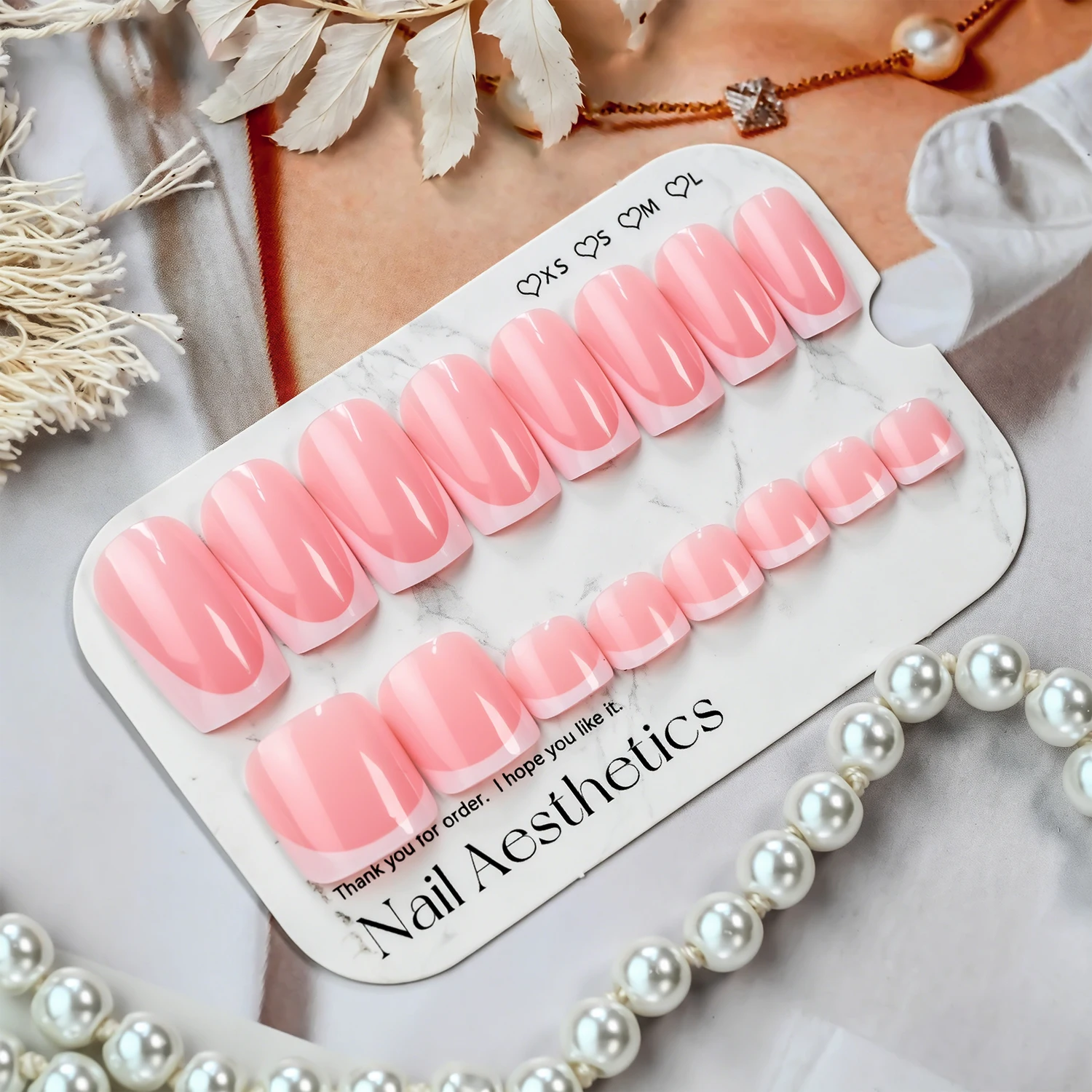48Pcs French Nude Pink Wearable Press On Nails And Toenails For Hand Toes Short Square Fake Toenails Full Cover False Nails