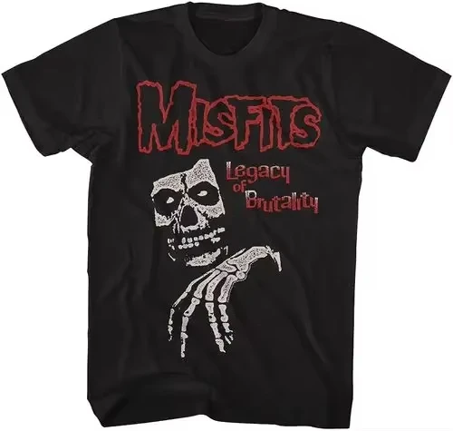 

Fashion Misfits Punk Style Tshirt Retro Street Skull Pattern Men's T-shirt
