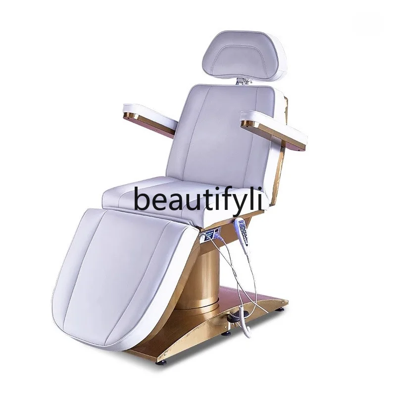 

Electric beauty bed, beauty folding bed, special split-leg rotating multi-functional pedicure chair for beauty salons