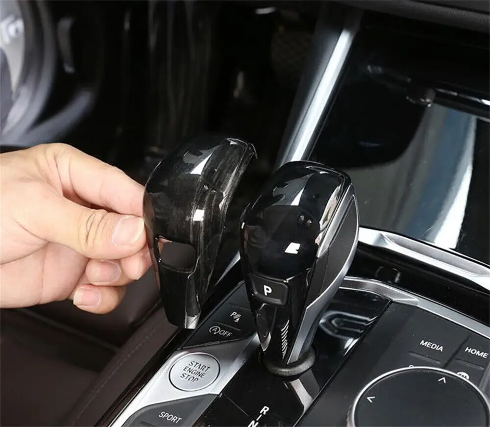 

ABS Carbon Fiber Gears Knob Cover For BMW G20 G21 X3 G01 X4 G02 2022 G29 G22 G23 G26 F40 F44 G42 Gear Knob Trim Car Interior