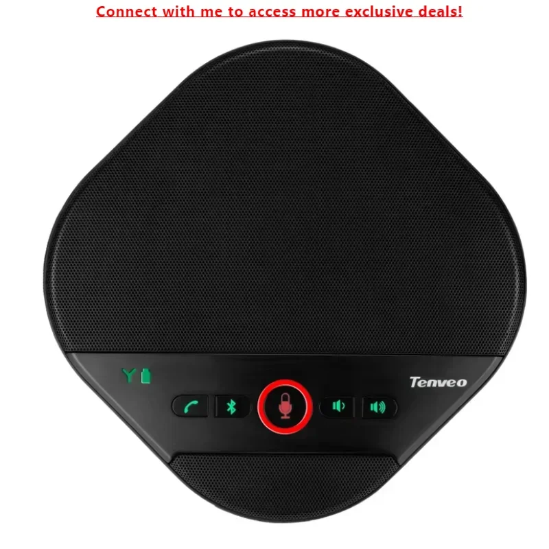 

360-degree Voice Pickup Wireless Speaker Microphone Omnidirectional Conference Speakerphone With USB And BT