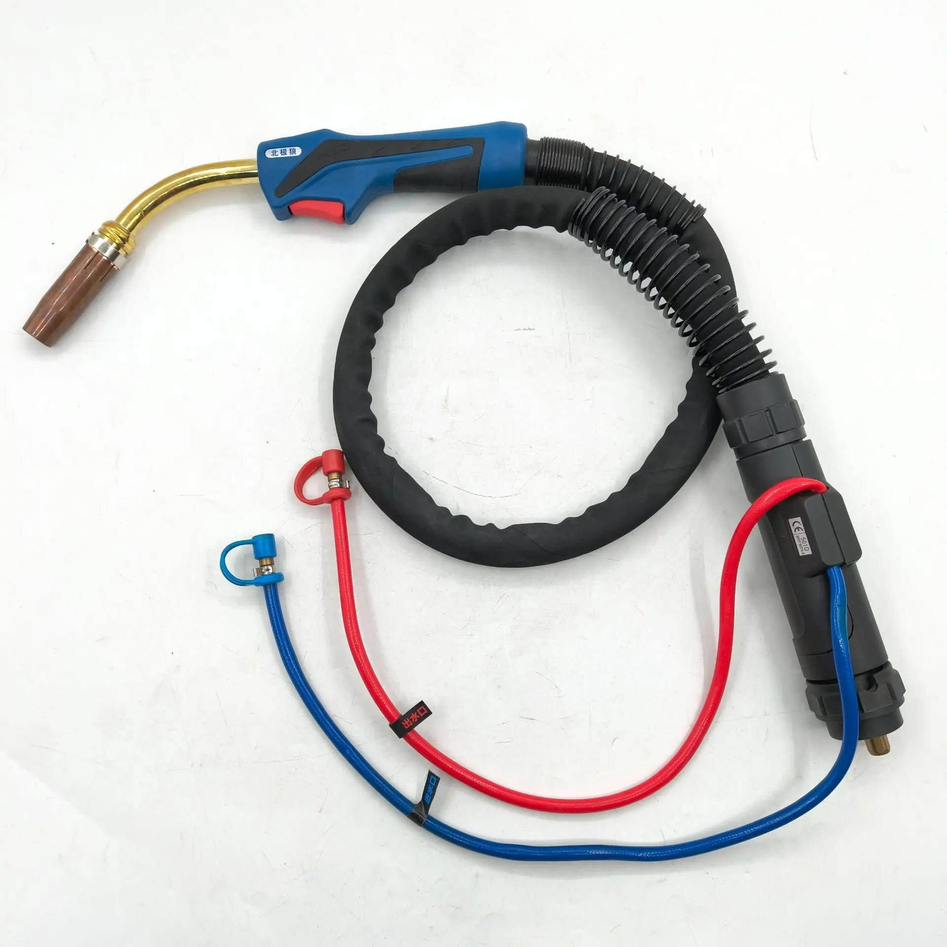 Heavy Duty Mig Torch Manual European 501D Water Cooled Mig Torch Welding Carbon Steel Binzel 500 Amp MIG Torch