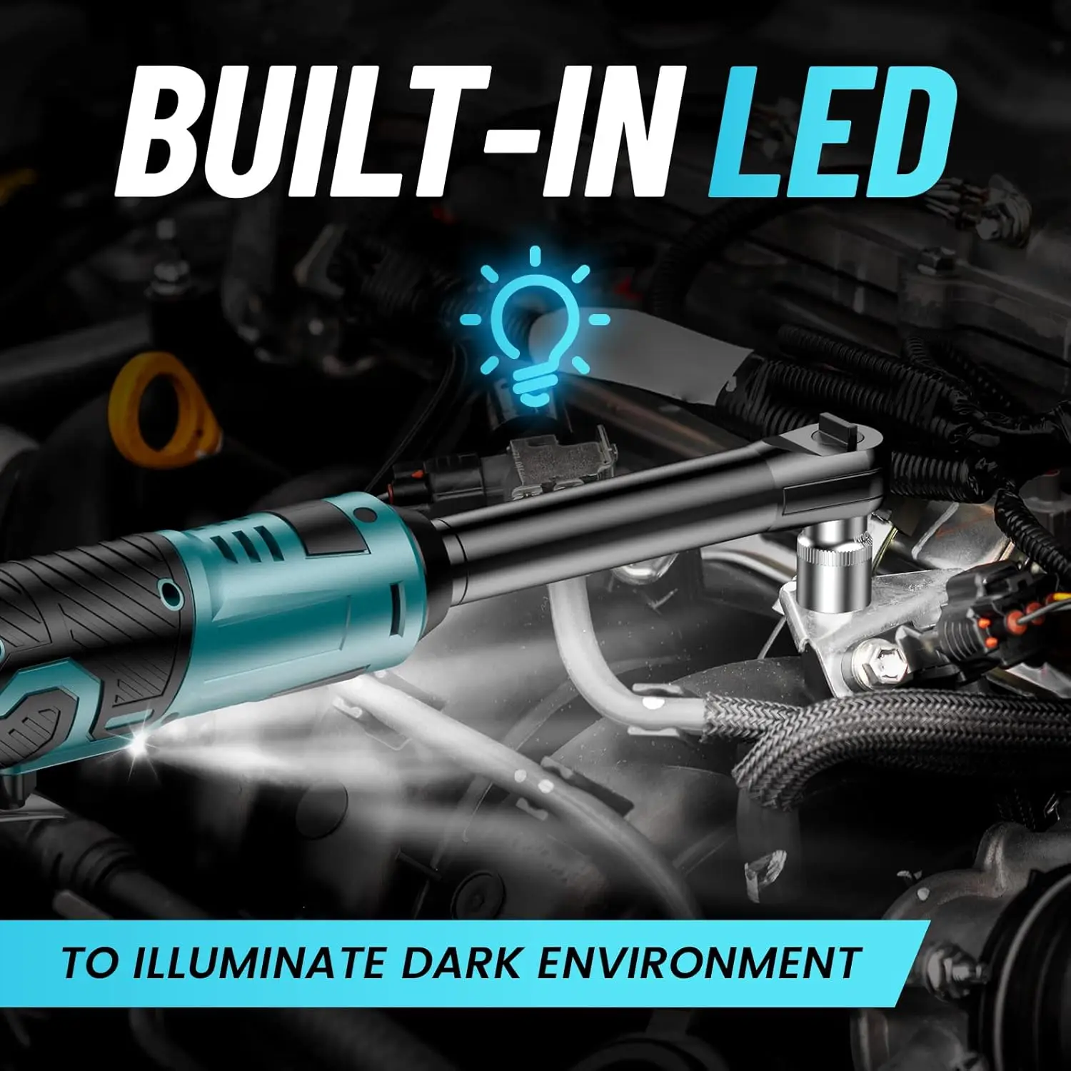 3/8" Ratchet Wrench + 1000Nm Impact Wrench