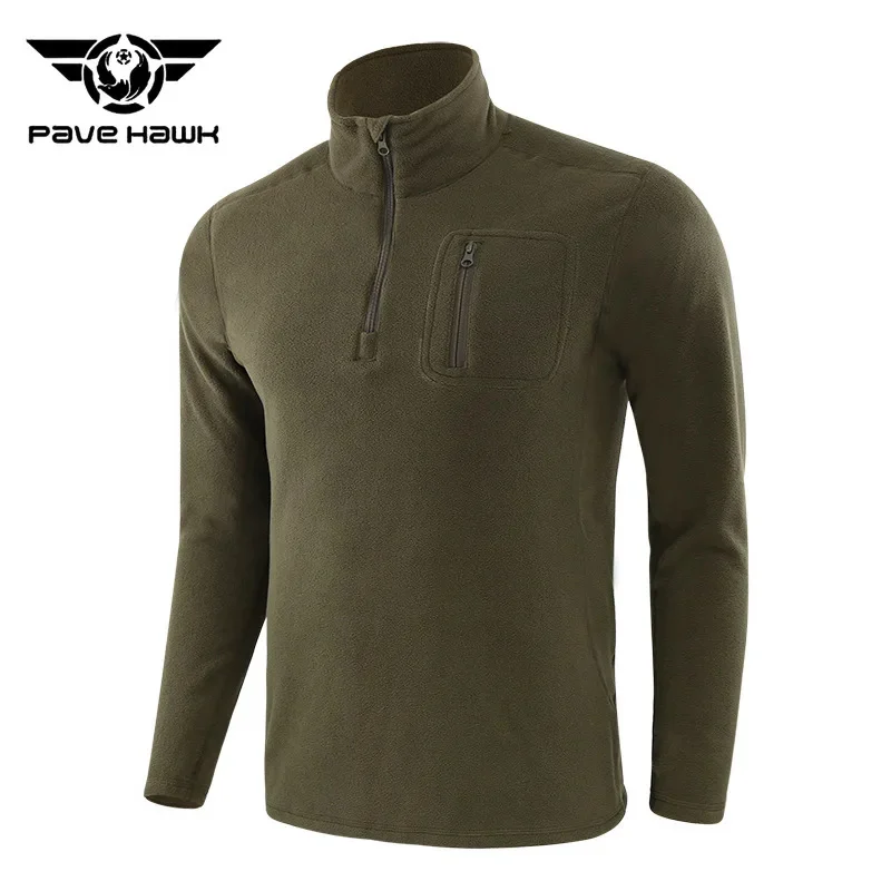 

Tactical Fleece Assault Suit Men's Standing Collar Windproof and Warm Top Outdoor Sports Training Cycling Climbing Tops Male