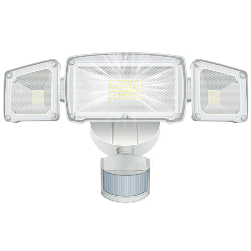 Security Light, Adjustable Motion Detection Flood Light IP65 Waterproof, Outdoor Motion Sensor Light for Garage, Yard