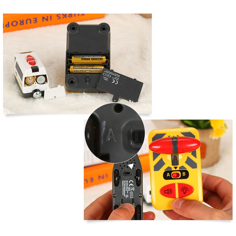 Simulação rc trem pequeno bonito som e luz trem modelo brinquedo trem de controle remoto brinquedo presente do bebê