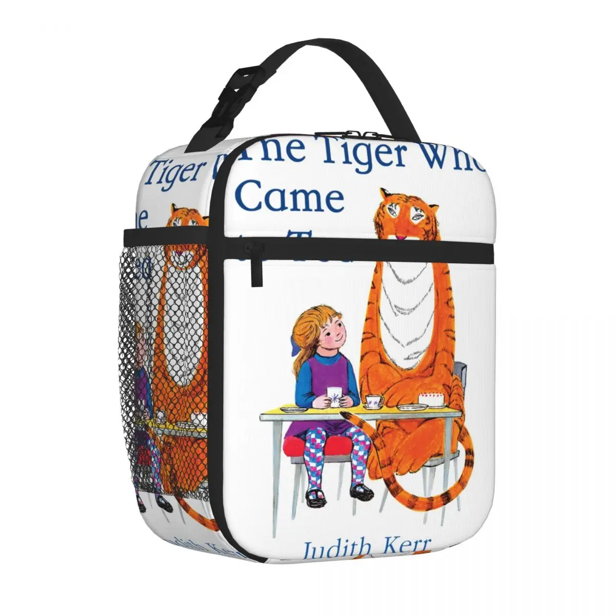 Bestselling The Tiger Who Came To Tea Classic Vintage Cover Gloss Finish Lightweight Lunch Bag Camping Meal School Lunch Bag