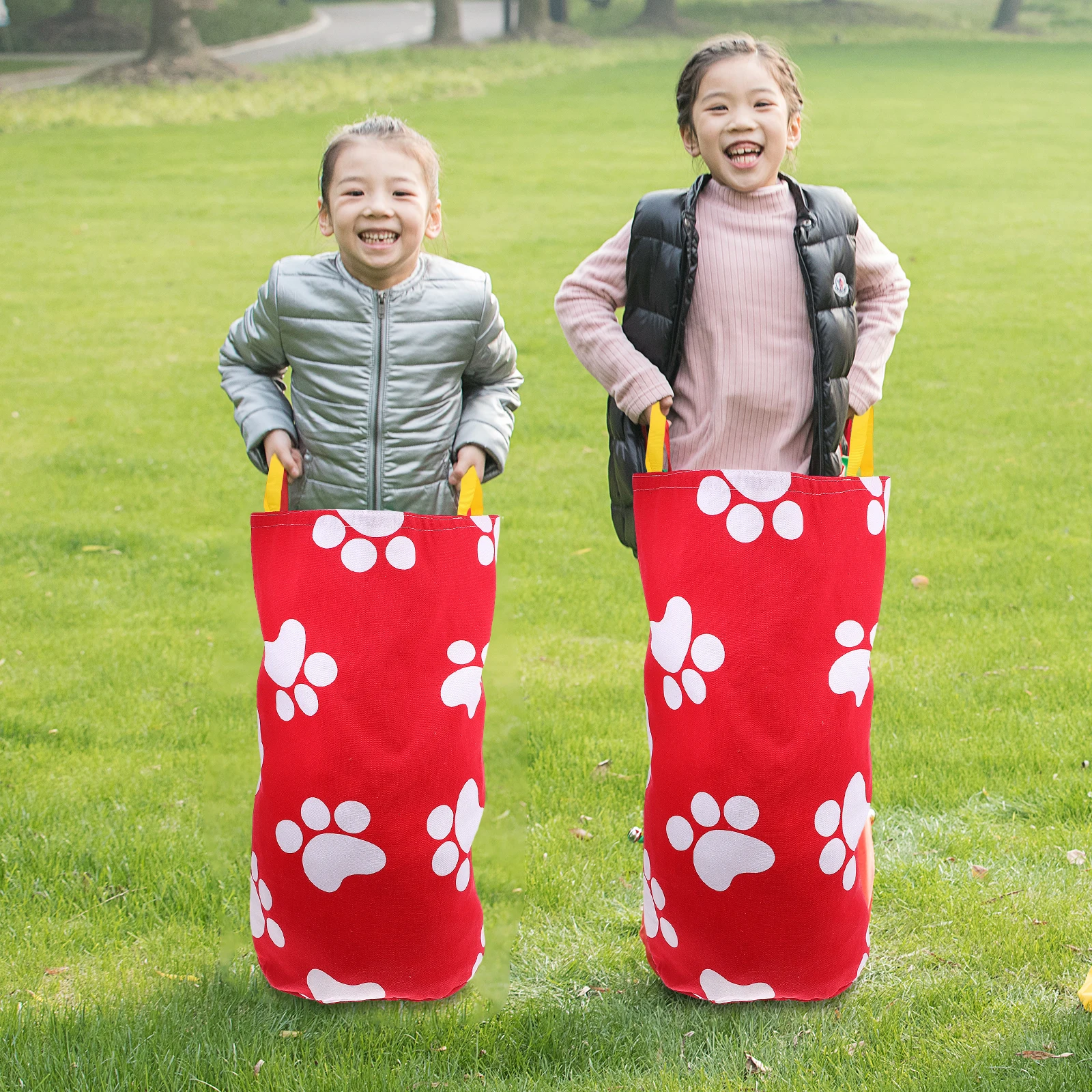 Bolsas para saltar divertidas, saco para carreras al aire libre, juego de carnaval, bolsa de entrenamiento para trabajo en equipo para niños y adultos, saco ligero para patatas, patio de carrera