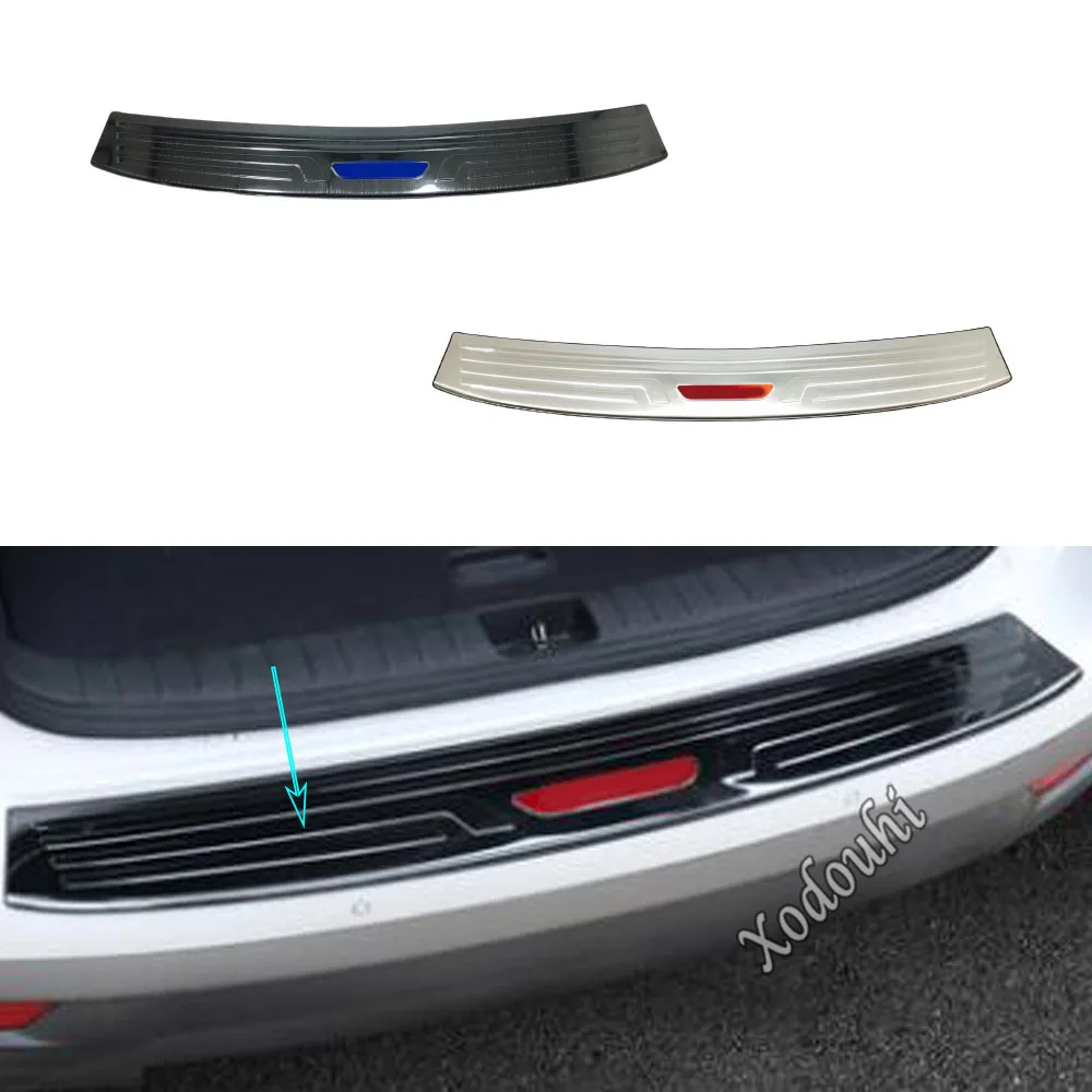 

For Hyundai Tucson 2019 2020 2021 Car External Rear Bumper Trunk Trim Frame Cover Detector Stainless Steel Plate Pedal 1PCs