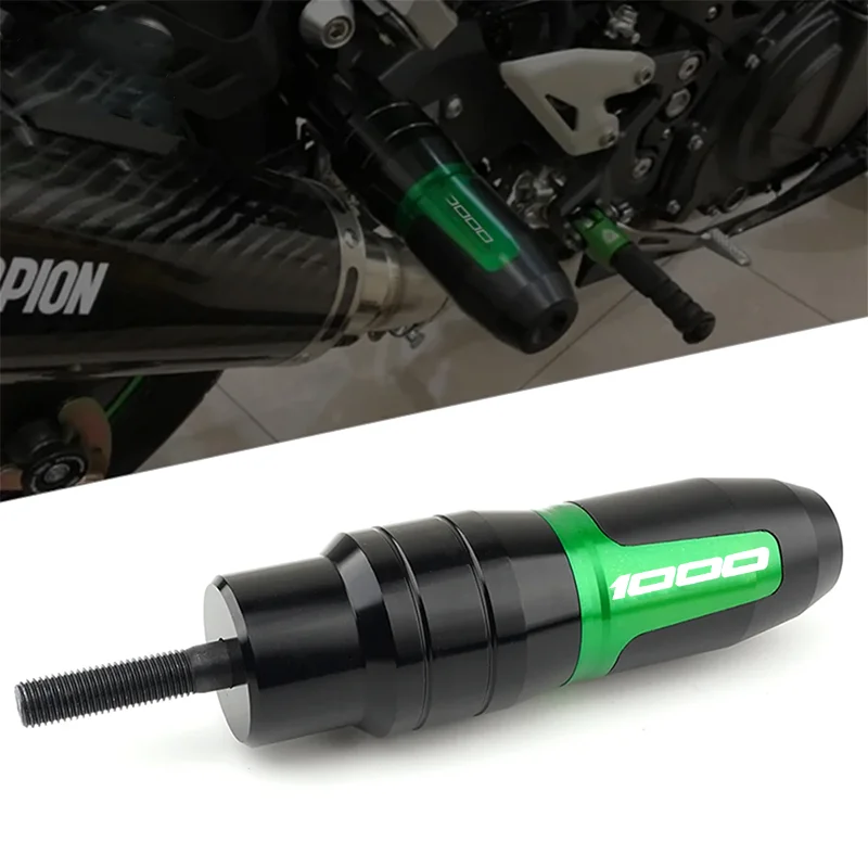 For Kawasaki Z1000 z 1000 Z1000SX 2010-2018 Motorcycle CNC Black Aluminum Crash Pads Exhaust Sliders Crash Protector